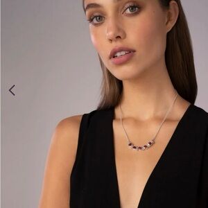 LAGOS Rhodolite Garnet Five Station Necklace 1150$